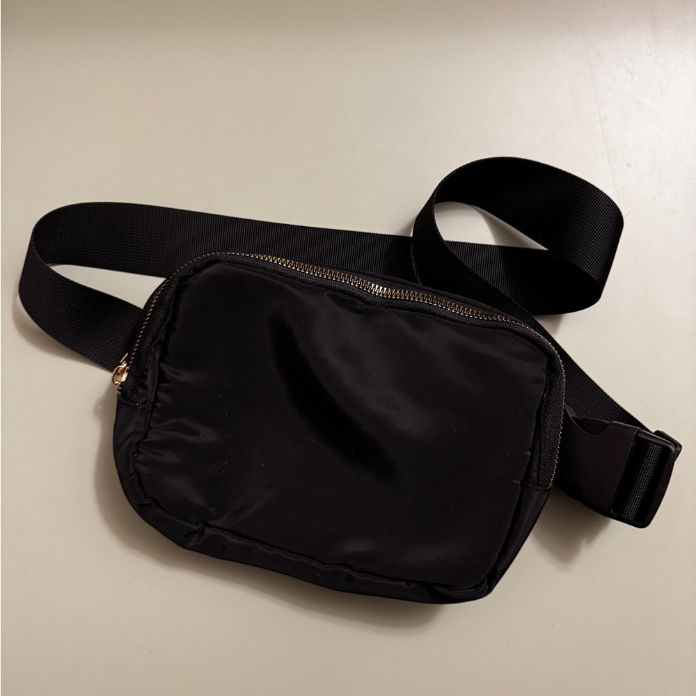 Amazon Black Crossbody Bag with Adjustable Strap